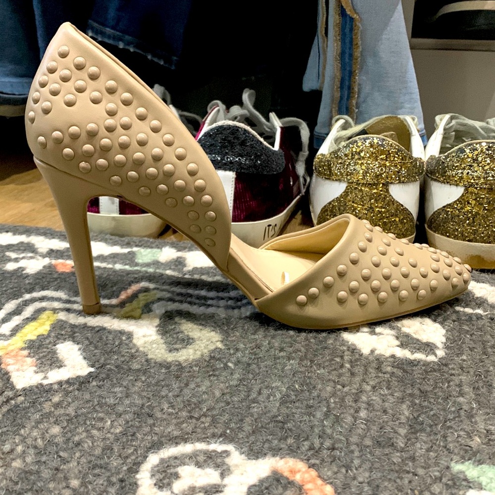 French connection beige heel